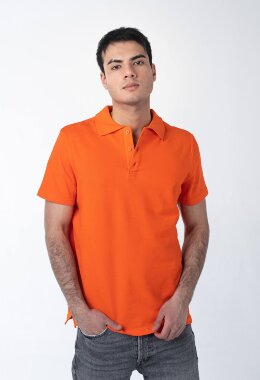 Оранжевая рубашка ПОЛО мужская Оранжевая рубашка ПОЛО мужская