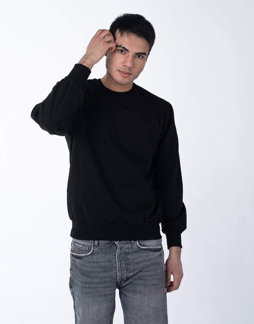 Чёрный свитшот мужской оптом