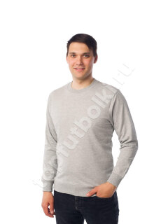 Серый меланж свитшот мужской